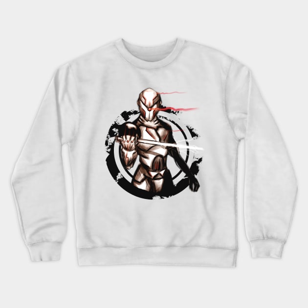 Cyborg Ninja Crewneck Sweatshirt by Traumatron